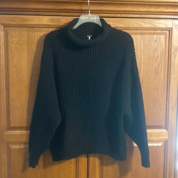 Free People Sweaters - Free People black sweater. Good condition.